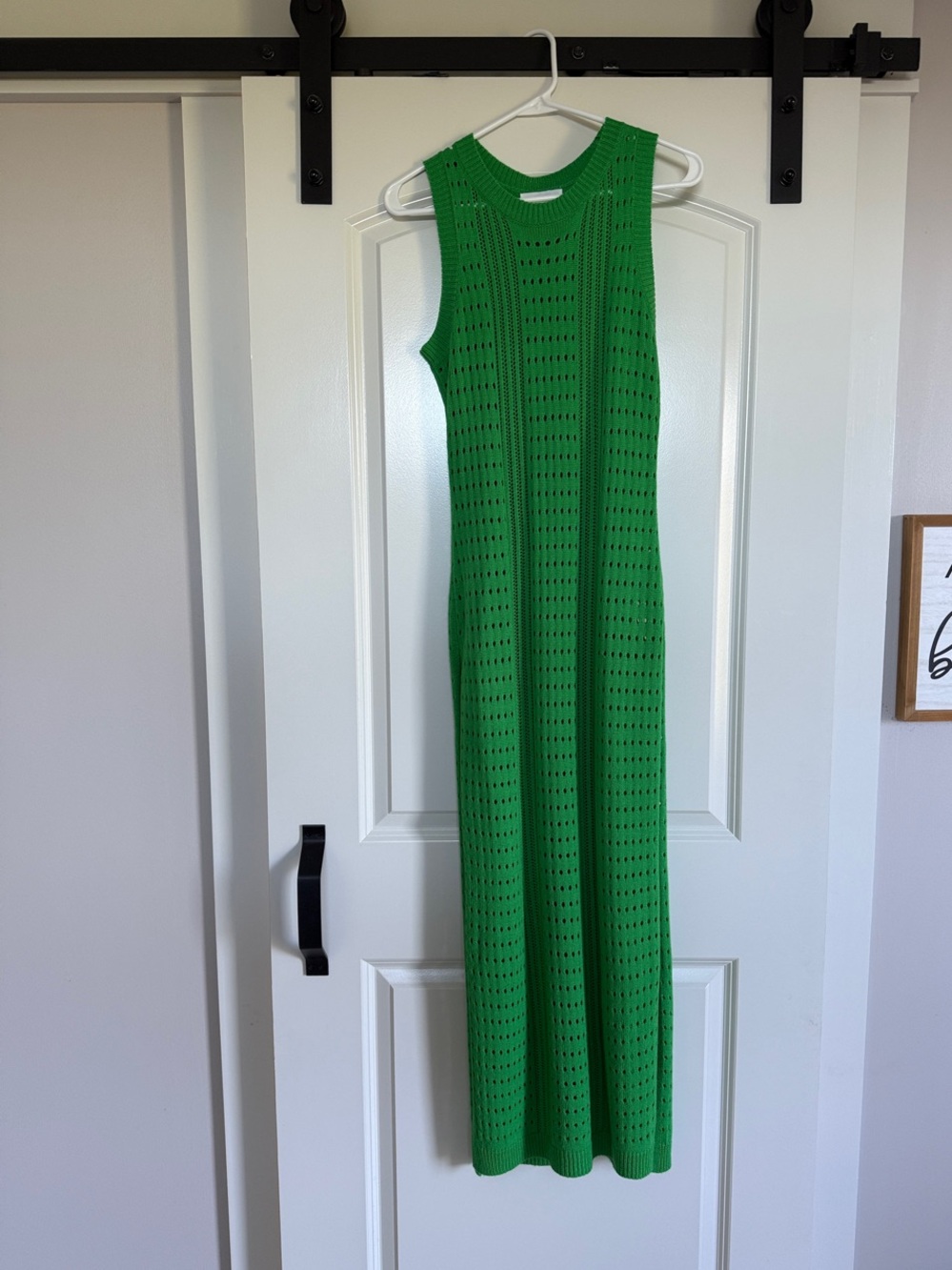 Sleeveless Knit Maxi Dress in Green